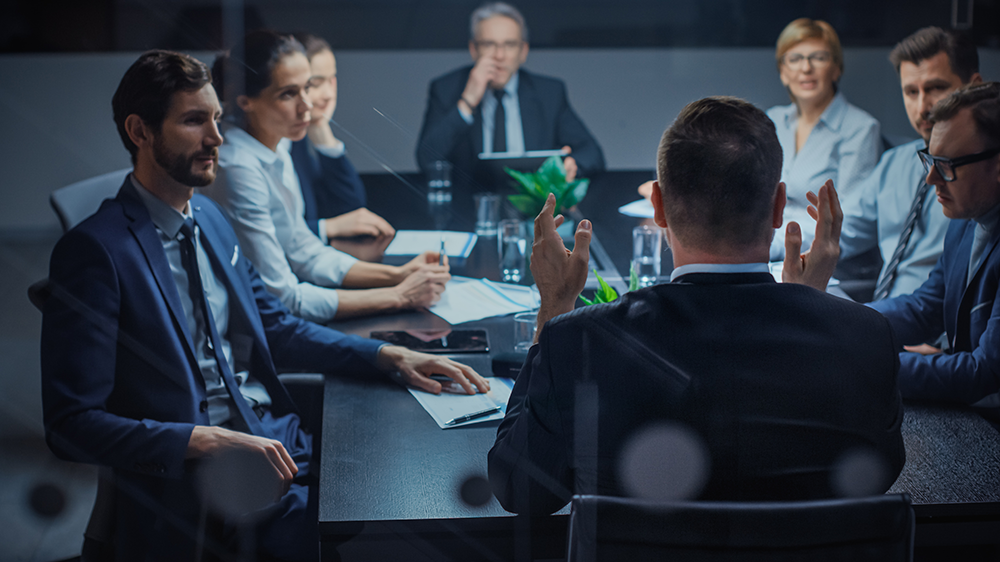 Boardroom meeting